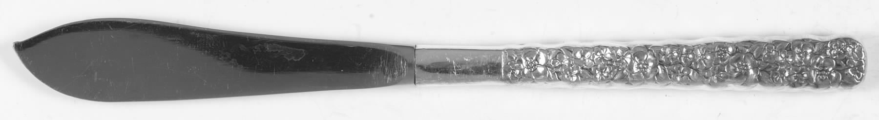 Love-Precious Flower (Silverplate, 1970) Hollow Handle Master Butter Knife by International Silver-1