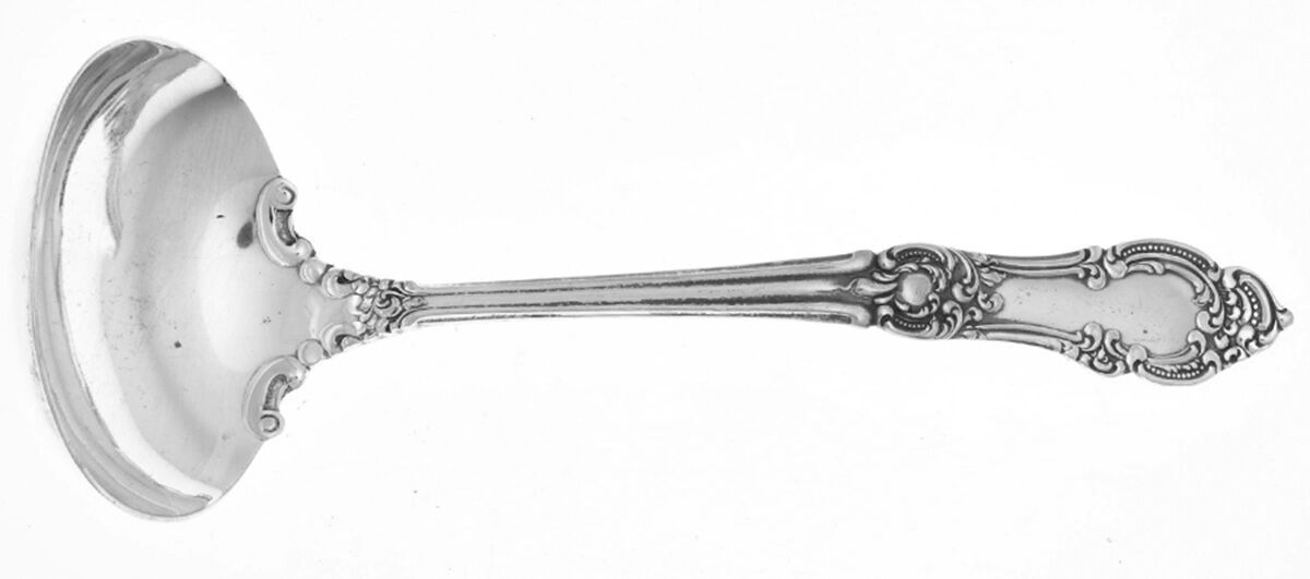 Loraine (Silverplate) Solid Gravy Ladle by International Silver-1