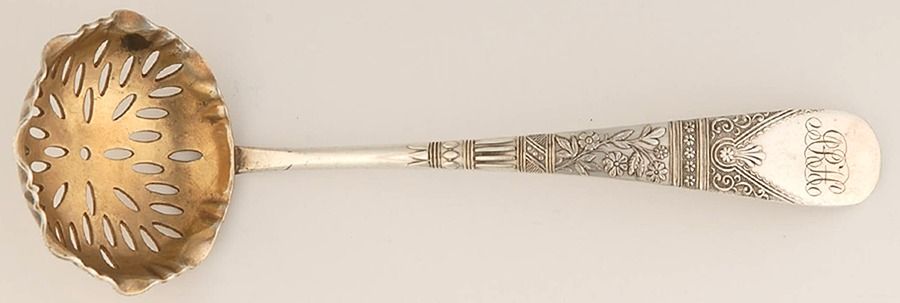 Lorne (Silverplate) Pierced Sugar Serving Ladle by International Silver-1