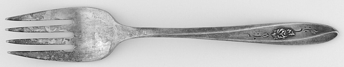 Lovely Rose (Silverplate) Individual Salad Fork by International Silver-1