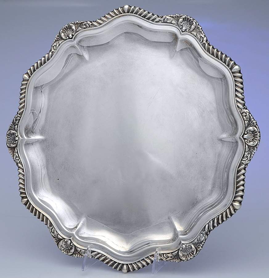 Lord Robert (Sterling, Holloware) 14" Round Tray by International Silver-1