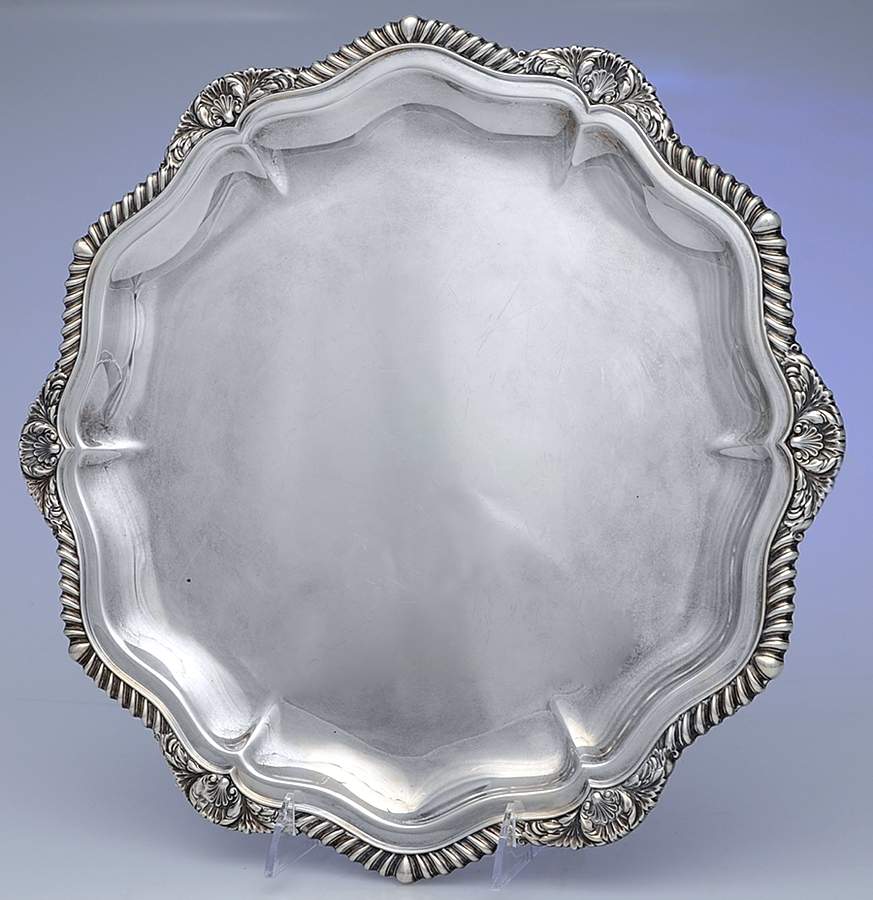Lord Robert (Sterling, Holloware) 14" Round Tray by International Silver-1