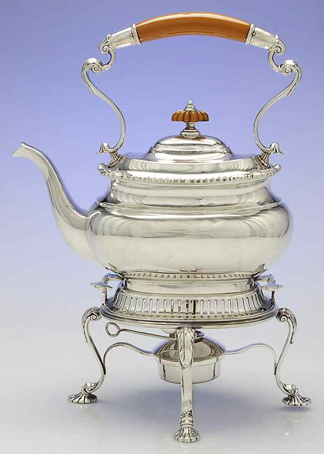 Lord Robert (Sterling, Holloware) Kettle, Stand & Burner by International Silver-1