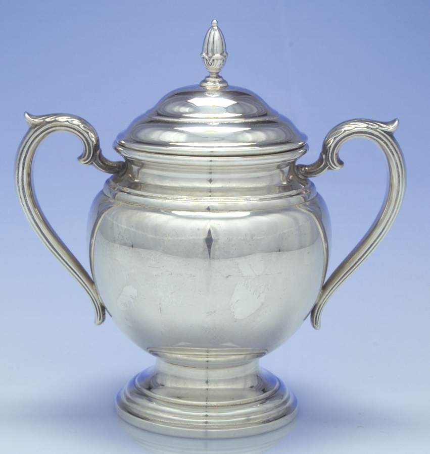 Lord Saybrook (Sterling, Hollowware) Sugar Bowl & Lid by International Silver-1