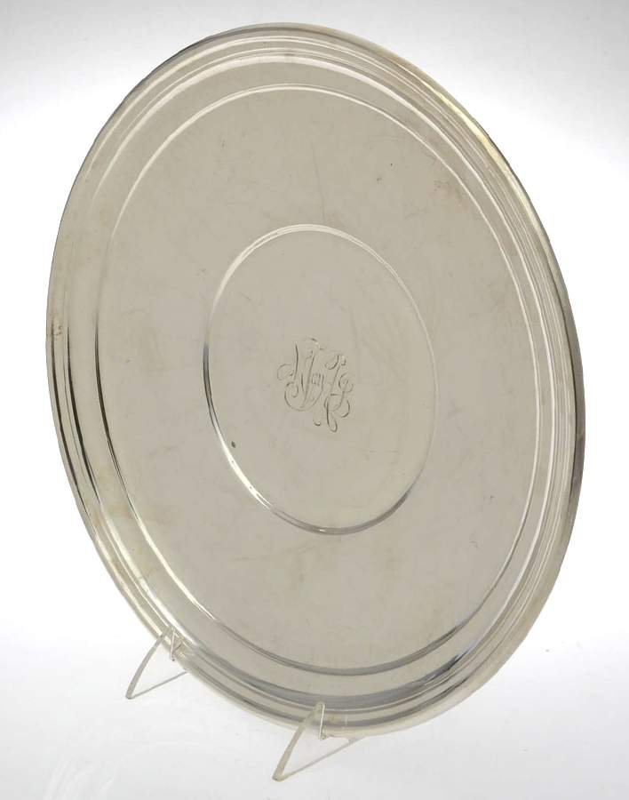 Lord Saybrook (Sterling, Hollowware) 11" Sandwich Plate by International Silver-1