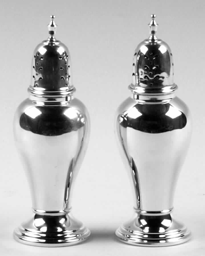 Lord Saybrook (Sterling, Hollowware) Salt and Pepper Set by International Silver-1