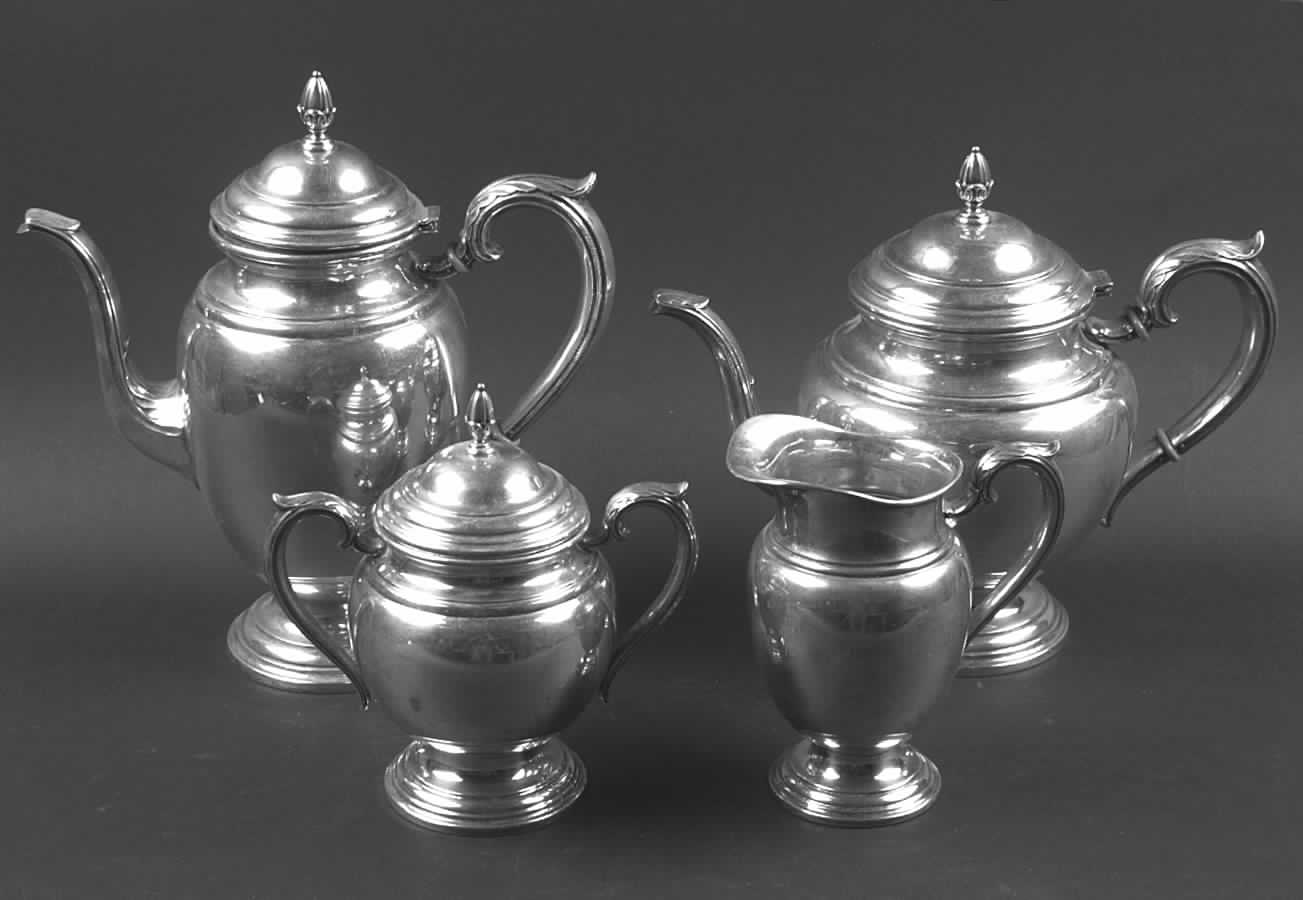 Lord Saybrook (Sterling, Hollowware) 4 Piece Tea Set (SCP, STP, SCR, SSU) by International Silver-1
