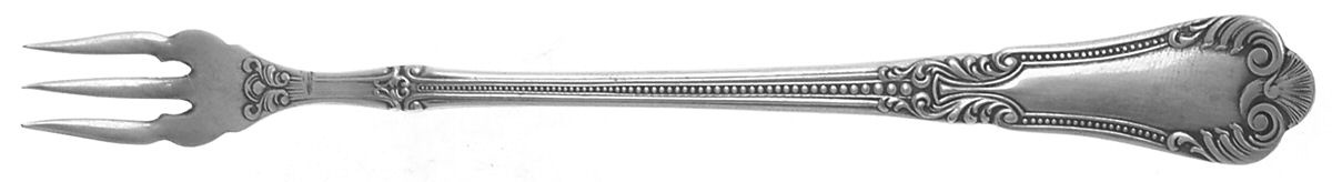 Lotus (Silverplate, 1895) Cocktail/Seafood Fork by International Silver-1