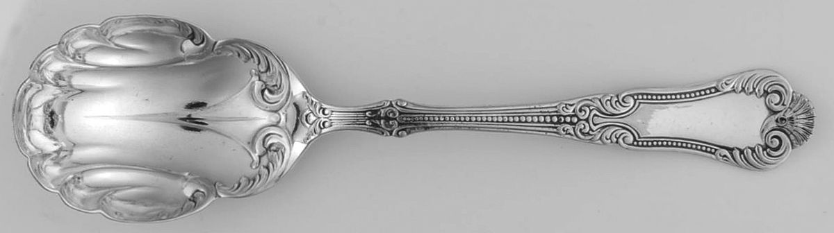 Lotus (Silverplate, 1895) Sugar Shell Spoon by International Silver-1