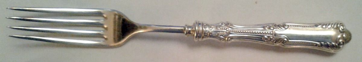 Lotus (Silverplate, 1895) Hollow Handle Fork by International Silver-1