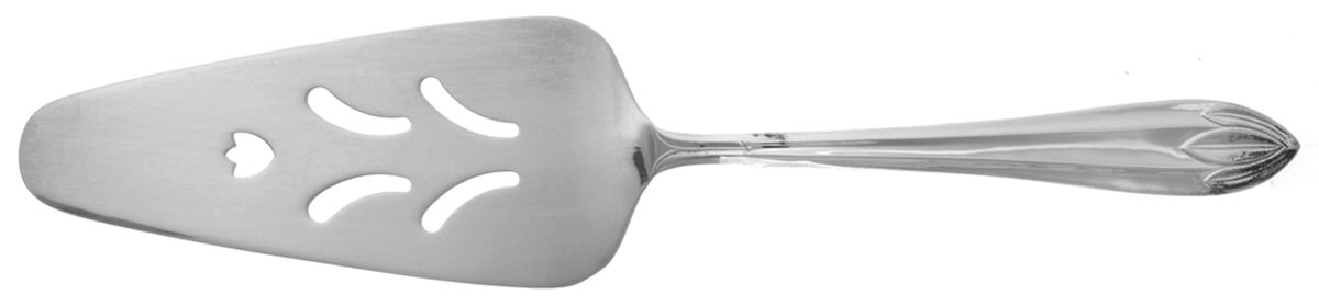 Lotus (Silverplate, 1993) Solid Pierced Pie Server by International Silver-1