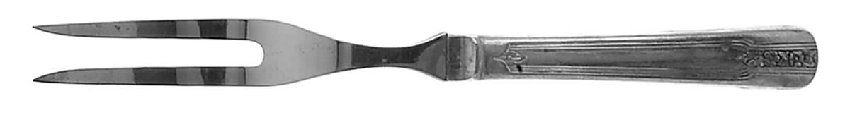 Louisiane (Silverplate) Small Steak Carving Fork with Stainless Prongs by International Silver-1