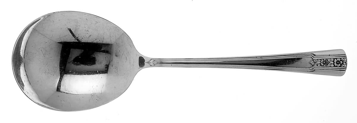 Louisiane (Silverplate) Solid Smooth Casserole Spoon by International Silver-1