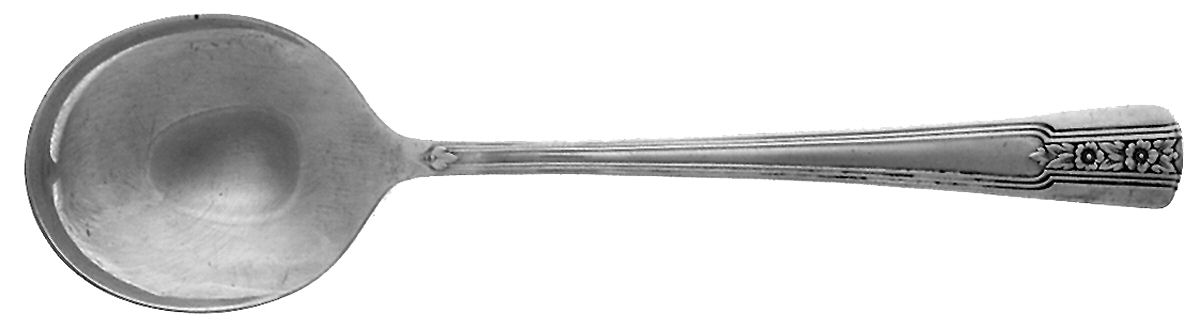 Louisiane (Silverplate) Round Bowl Soup Spoon (Gumbo) by International Silver-1