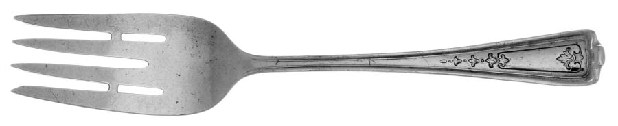 Louvain (Silverplate) Individual Solid Fish Fork by International Silver-1