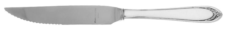 Lovelace (Silverplate) Steak Knife Individual Hollow, Serrate HC by International Silver-1