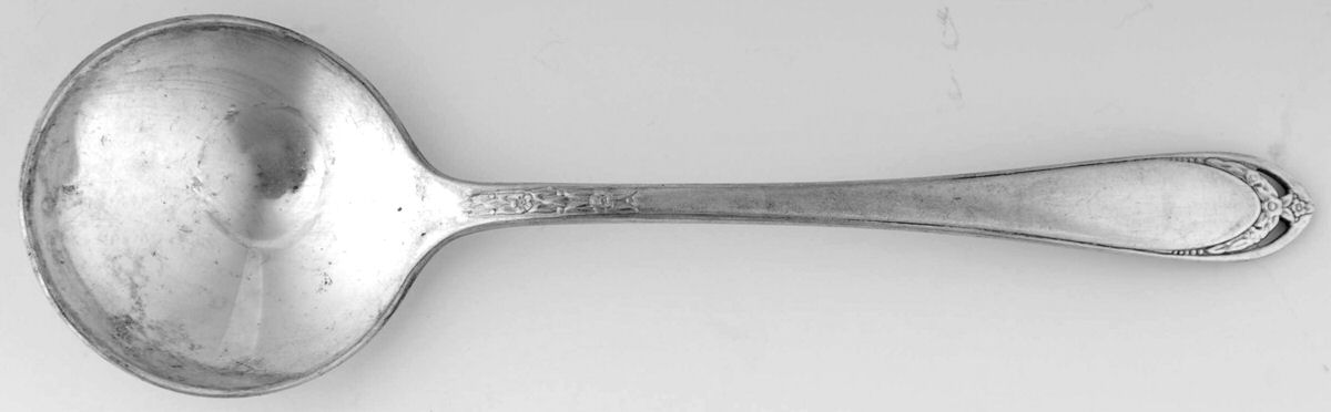 Lovelace (Silverplate) Round Bowl Soup Spoon (Bouillon) by International Silver-1