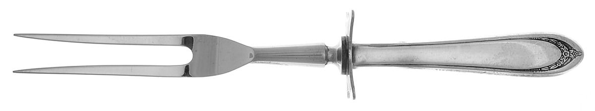 Lovelace (Silverplate) Small Steak Carving Fork with Stainless Prongs by International Silver-1