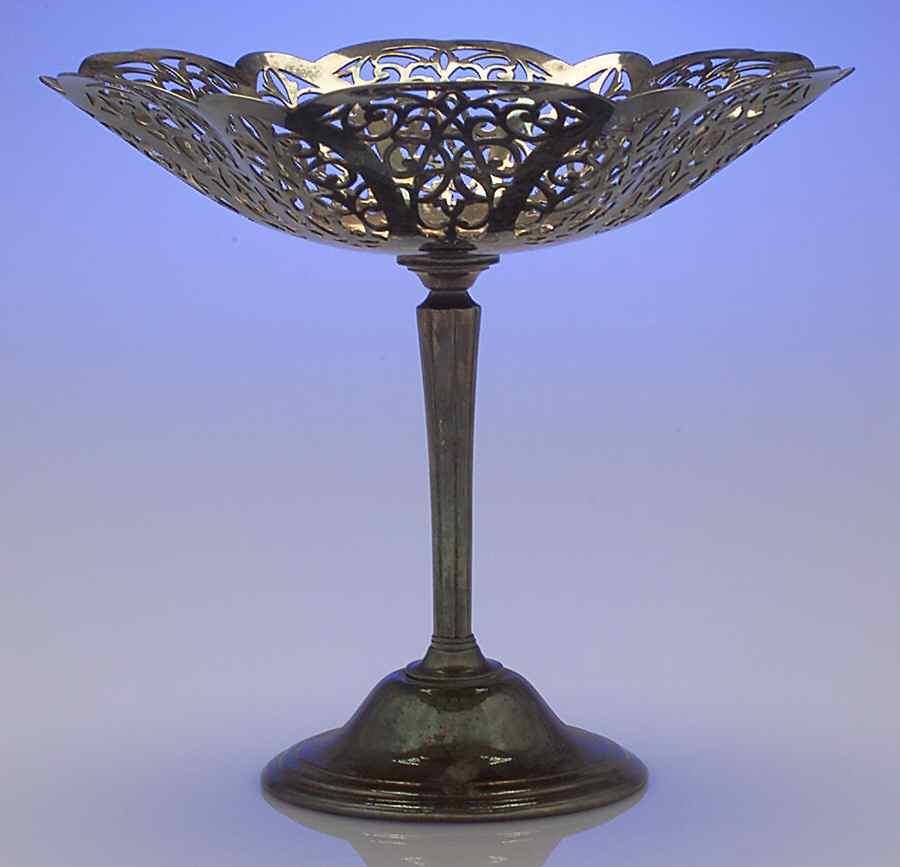 Lovelace (Silverplate, Hollowware) Round Compote (Height X Width) by International Silver-1