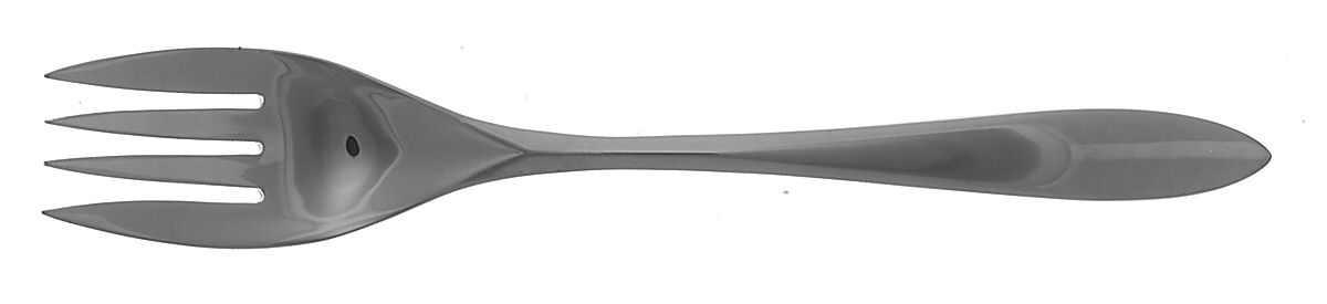 Lucerne (Stainless) Medium Solid Cold Meat Serving Fork by International Silver-1
