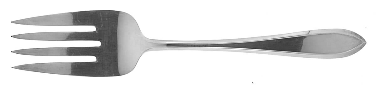 Lufberry (Silverplate, 1915) Medium Solid Cold Meat Serving Fork by International Silver-1