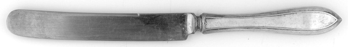 Lufberry (Silverplate, 1915) Old French Hollow Knife with Bolster by International Silver-1