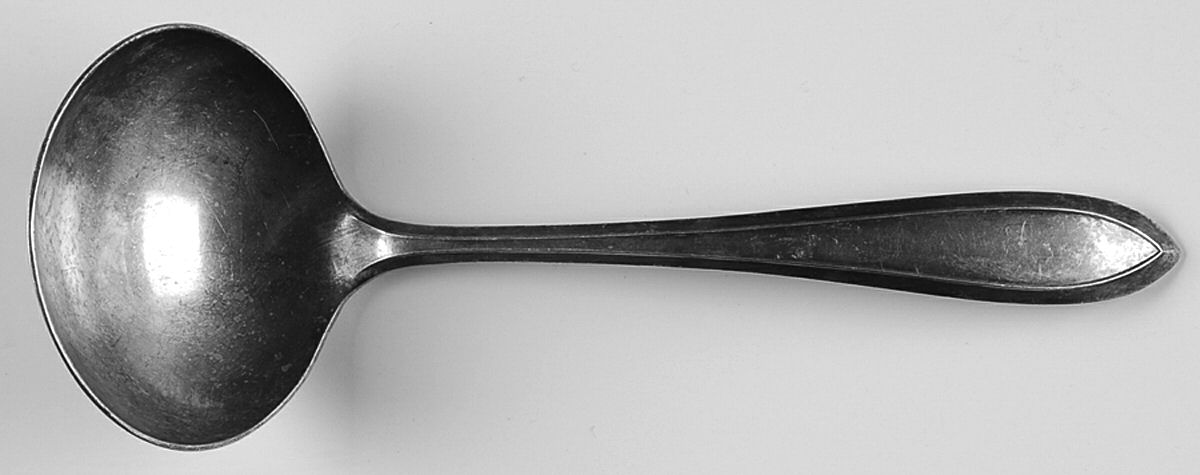 Lufberry (Silverplate, 1915) Solid Gravy Ladle by International Silver-1