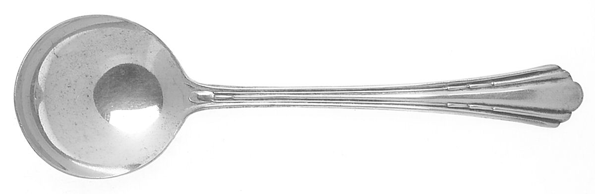 Lynbrook (Silverplate, 1937) Round Bowl Soup Spoon (Bouillon) by International Silver-1