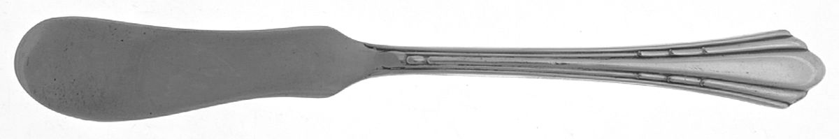 Lynbrook (Silverplate, 1937) Flat Handle Butter Spreader by International Silver-1