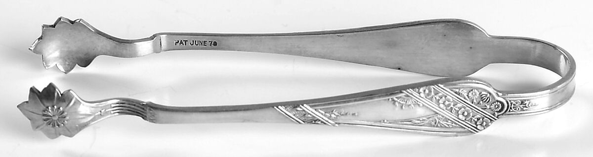 Lyonnaise (Silverplate, 1879) Sugar Tongs by International Silver-1