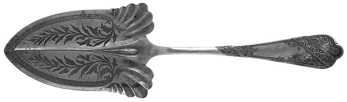 Lyonnaise (Silverplate, 1879) Solid Pie Server by International Silver-1