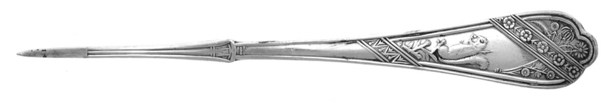 Lyonnaise (Silverplate, 1879) Solid Nut Pick by International Silver-1