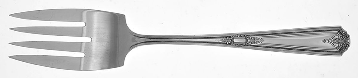Lyric I (Silverplate, 1926) Medium Solid Cold Meat Serving Fork by International Silver-1