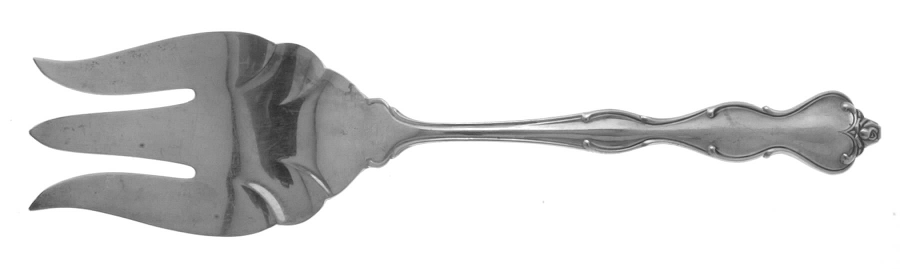 Mademoiselle (Sterling, 1964, No Monograms) Large Solid Cold Meat Serving Fork by International Silver-1