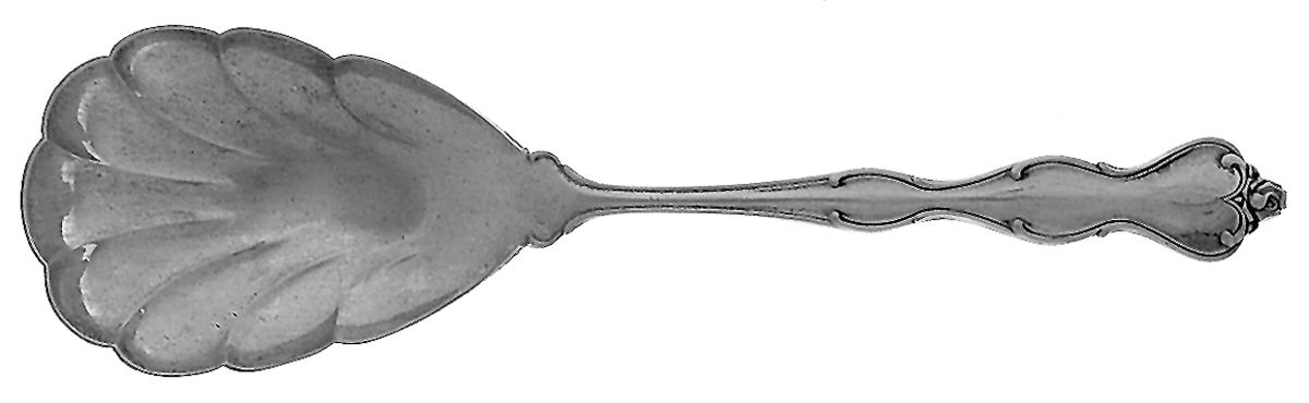 Mademoiselle (Sterling, 1964, No Monograms) Solid Shell Casserole Spoon by International Silver-1