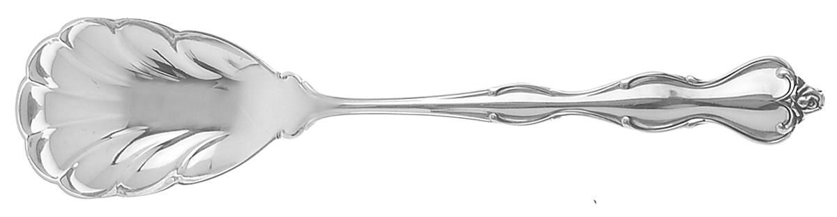 Mademoiselle (Sterling, 1964, No Monograms) Sugar Shell Spoon by International Silver-1