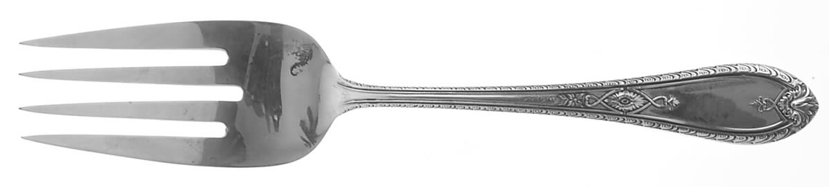 Madrid (Sterling, 1927) Medium Solid Cold Meat Serving Fork by International Silver-1