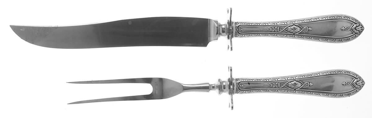 Madrid (Sterling, 1927) Small Stainless Blade 2-Piece Steak Carving Set by International Silver-1