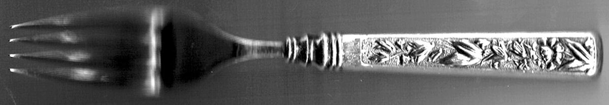 Magnolia (Silverplate, 1891) Hollow Handle Fork by International Silver-1