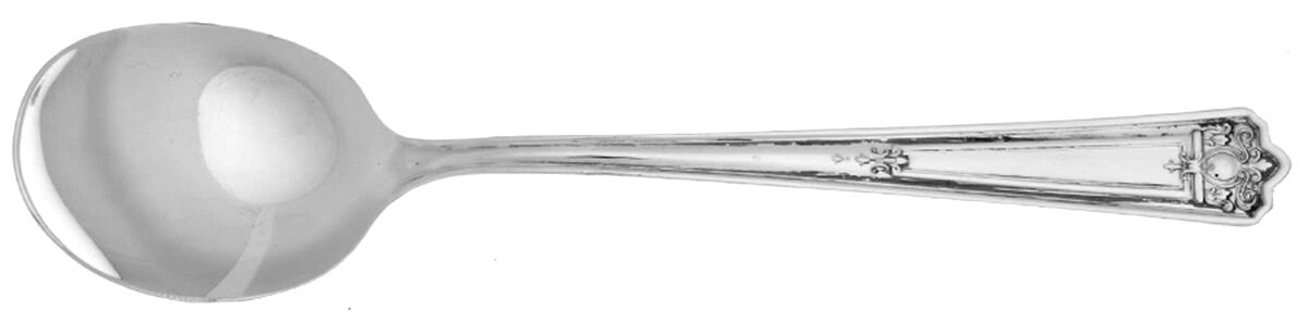 Majestic (Silverplate-1928) Round Bowl Soup Spoon (Cream Soup) HC by International Silver-1