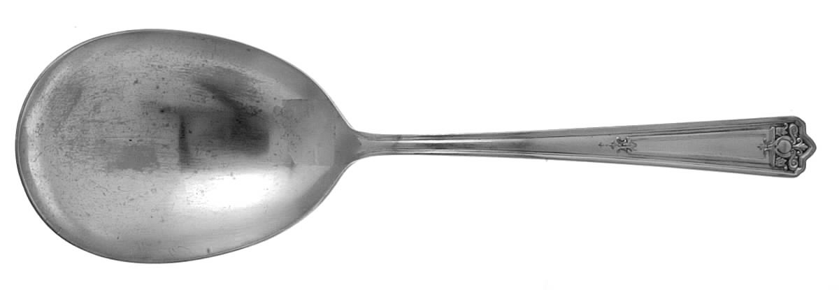Majestic (Silverplate-1928) Solid Smooth Casserole Spoon by International Silver-1