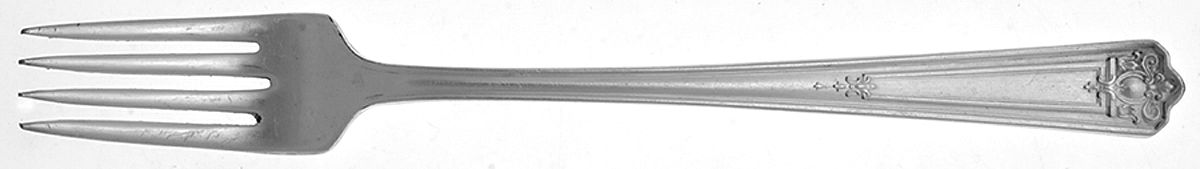 Majestic (Silverplate-1928) Grille Fork (Viande) by International Silver-1
