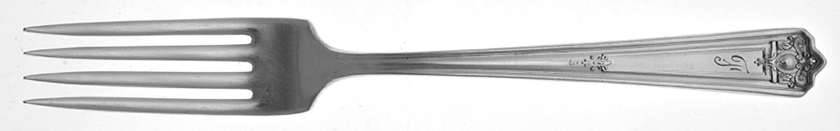 Majestic (Silverplate-1928) Monogram Fork by International Silver-1