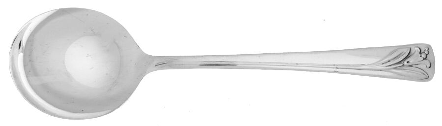 Magic Lily (Silverplate) Round Bowl Soup Spoon (Gumbo) by International Silver-1