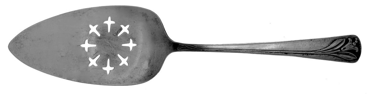 Magic Lily (Silverplate) Solid Pie Server by International Silver-1