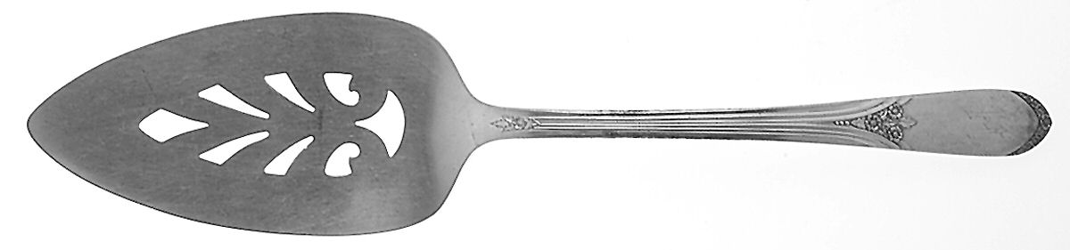 Mary Lou-Devonshire (Silverplate, 1938) Solid Pierced Pie Server by International Silver-1