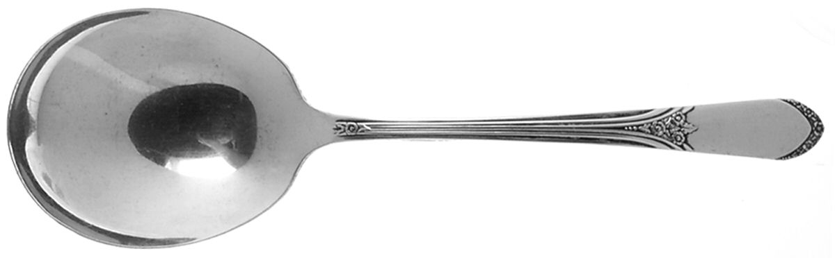 Mary Lou-Devonshire (Silverplate, 1938) Solid Smooth Casserole Spoon by International Silver-1