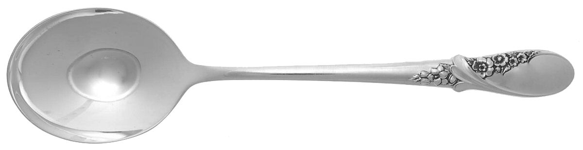 May Melody (Sterling, 1952) Round Bowl Soup Spoon (Cream Soup) by International Silver-1