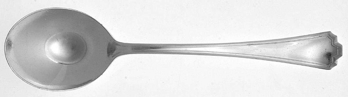 Manchester (Silverplate, 1923) Round Bowl Soup Spoon (Gumbo) by International Silver-1