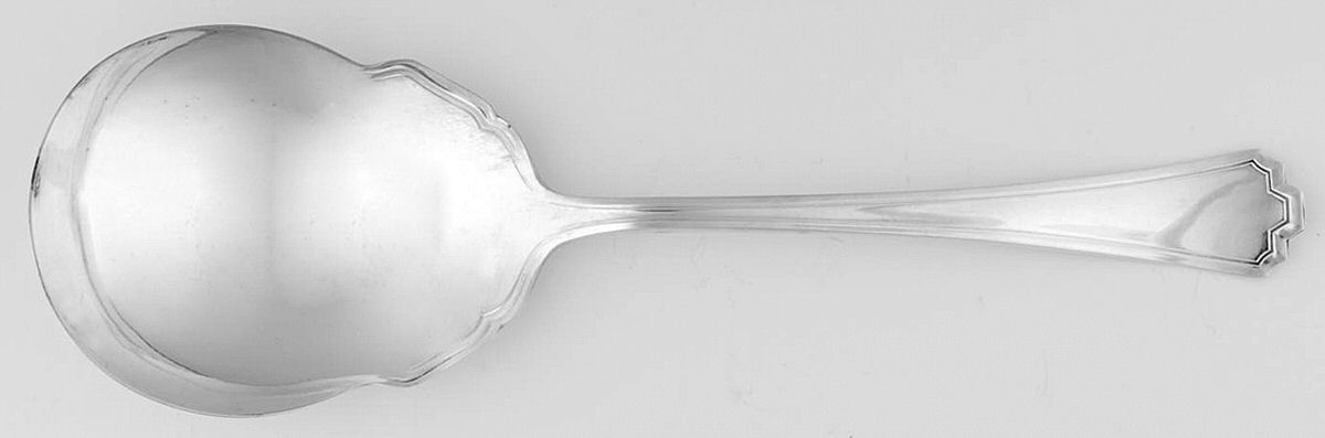 Manchester (Silverplate, 1923) Solid Smooth Casserole Spoon by International Silver-1